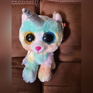 Ty Beanie Boos Unicorn 6in Heather Uni-Kitty, Perfect Plush